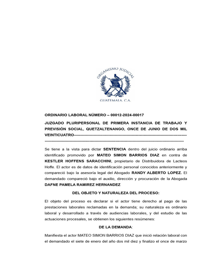 Sentencia 10 | PDF