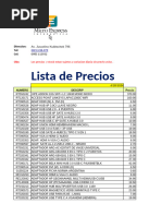 Lista de Precio 09 de Setiembre PCH | PDF | Computadores