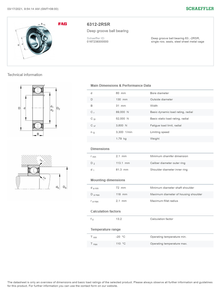 6312 2RSR | PDF