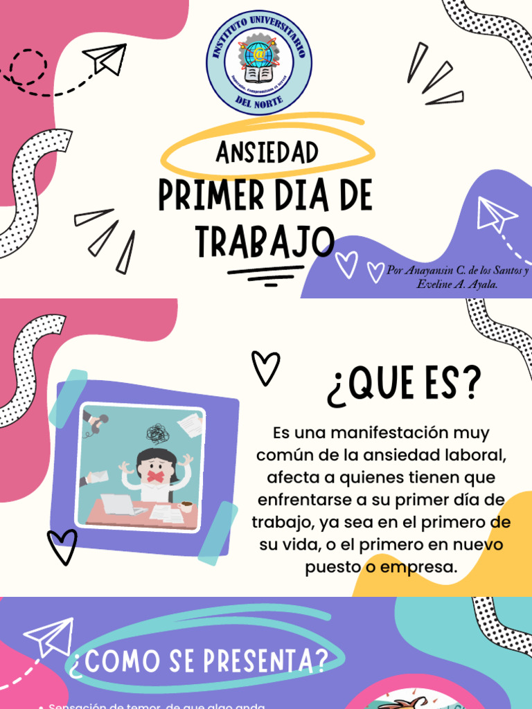 Ansiedad Primer Día de Trabajo | PDF