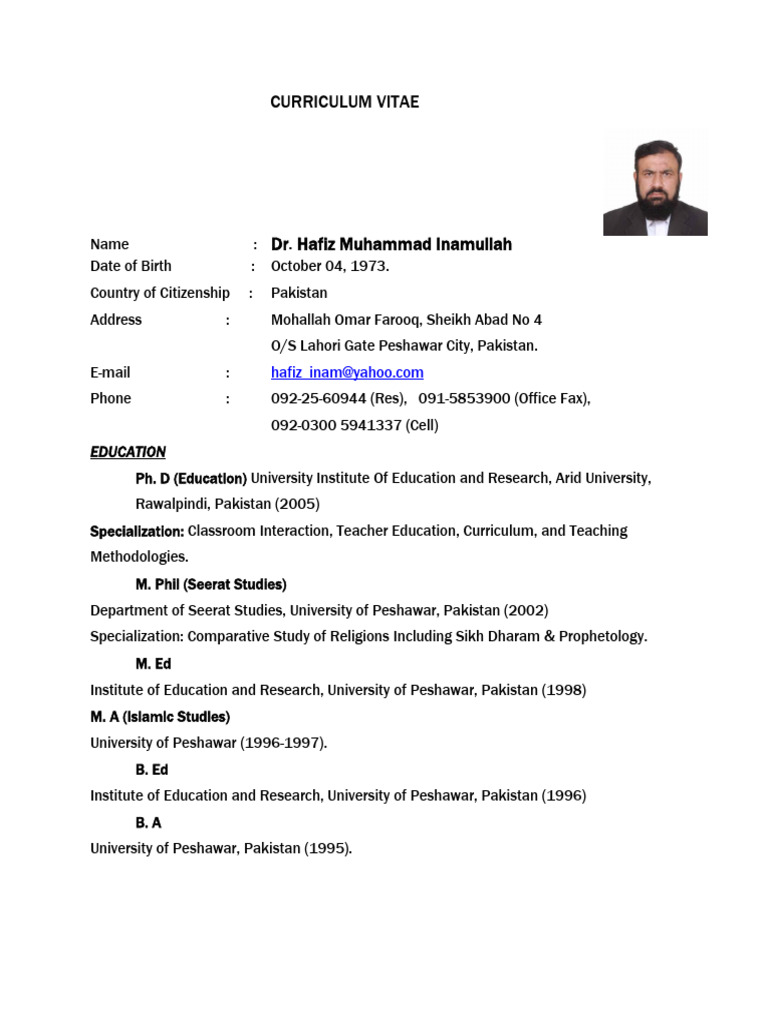 CV April.2013a | PDF