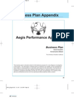 2005 - Aegis Performance Apparel - Business Plan