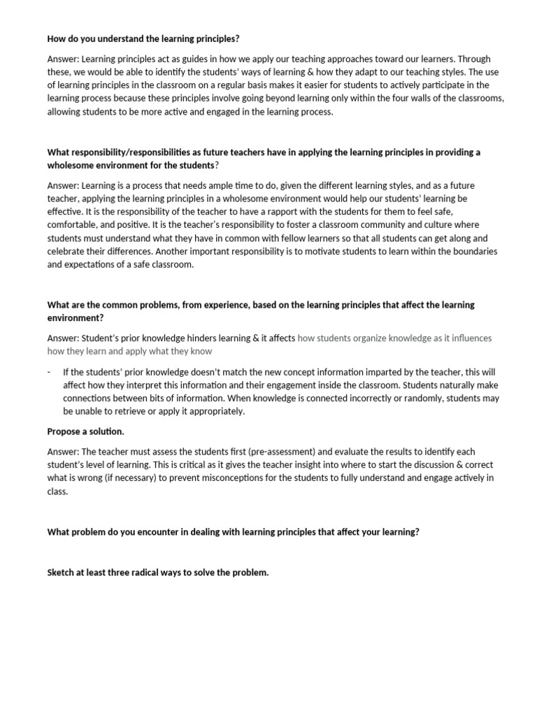 Learning Principles Pdf