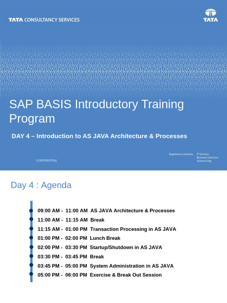 SAP BASIS Introductory Training Program - Day 4 | PDF