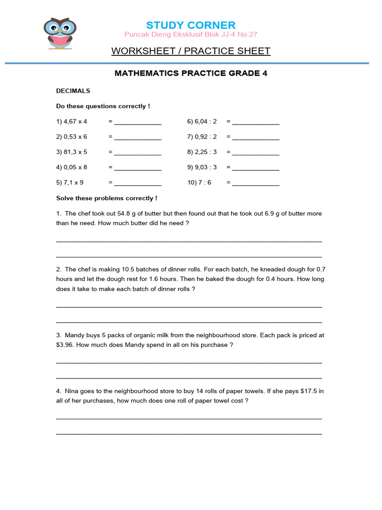 Kelas 4 Mathematics | PDF