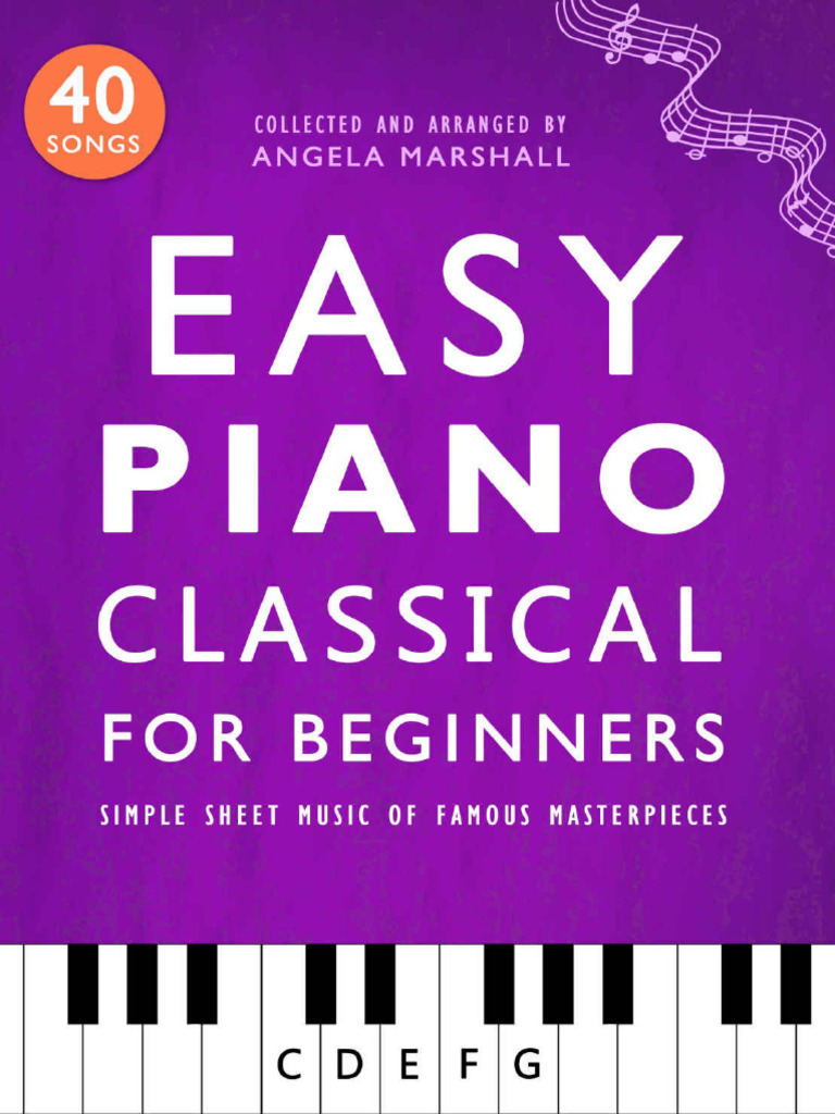 Easy Piano Classical for Beginners Simple Sheet Music of Famous