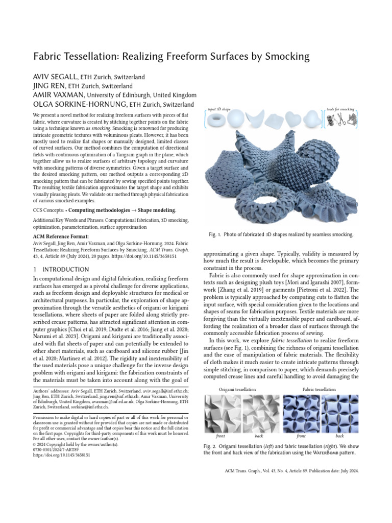 3dsmocking Paper | PDF