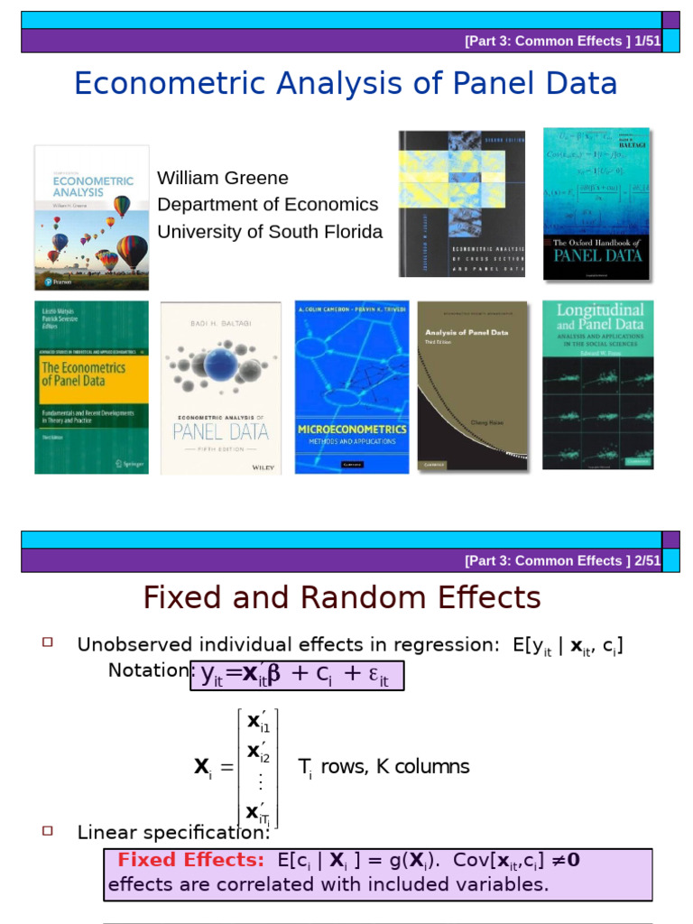 PanelDataNotes 3 | PDF