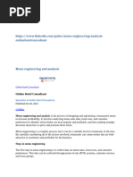 Menu Engineering Worksheet Guide | PDF | Menu | Profit (Economics)