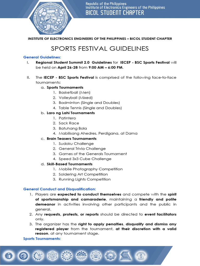002-Sports-Festival-General-Guidelines | PDF