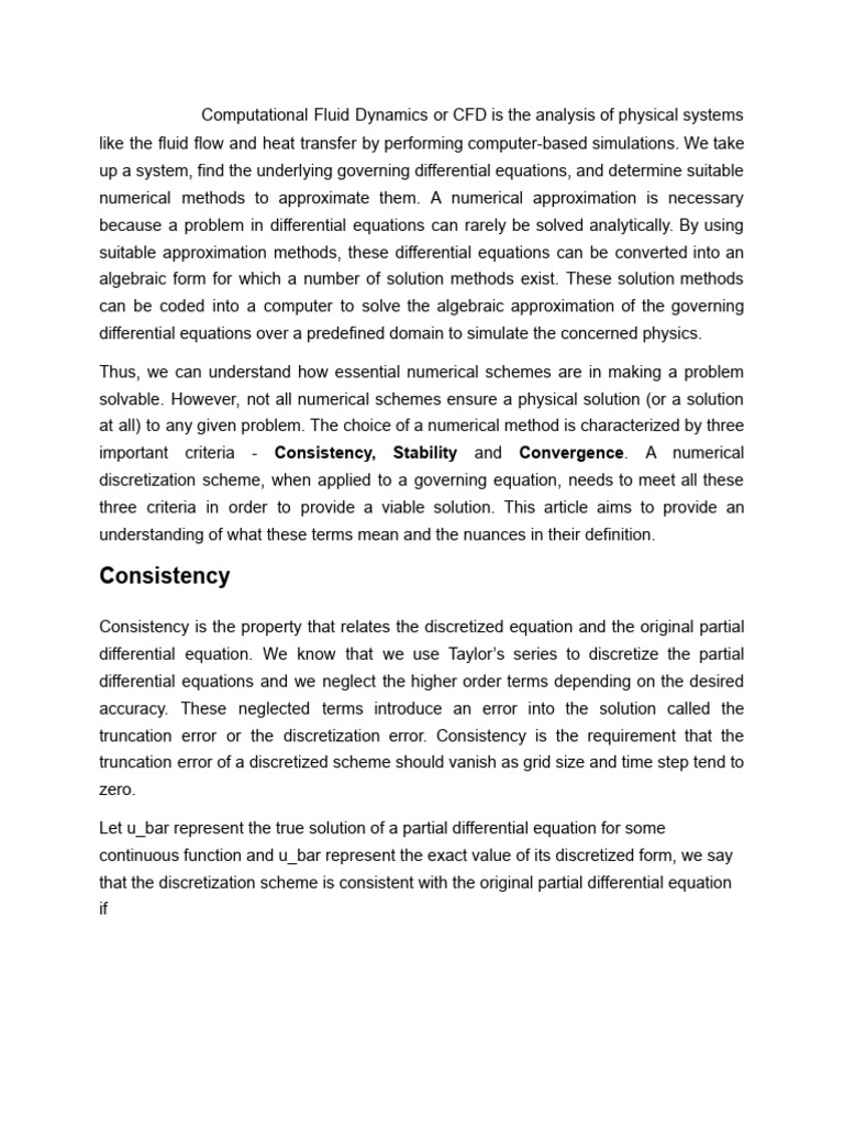 Consistency, Stability and Convergence | PDF | Numerical Analysis ...