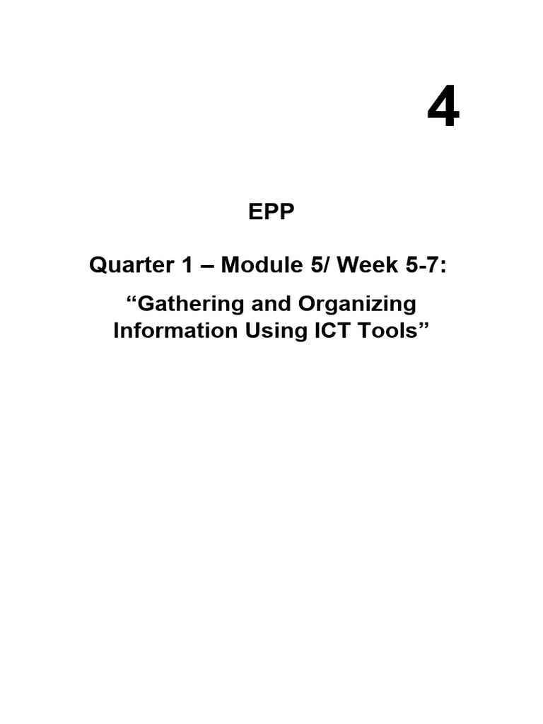 EPP 4 Week 5 7 | PDF
