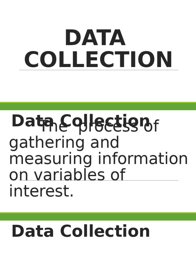PR 2 PPT On Data Collection Presentation | PDF