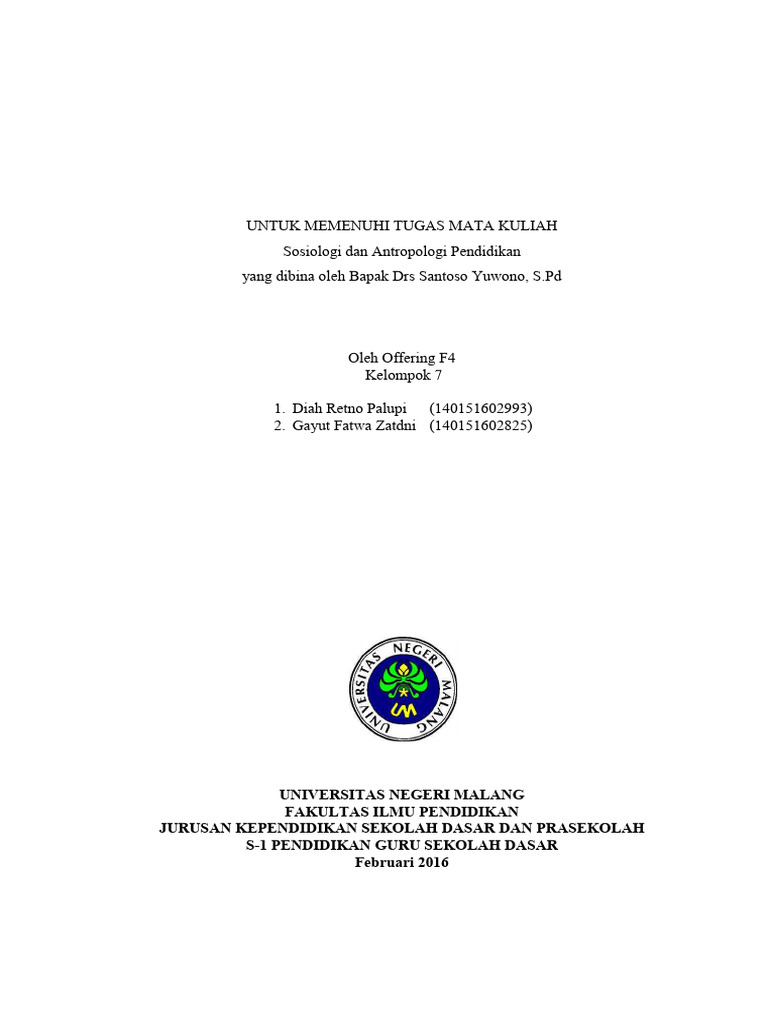 Perubahan Sosial Dan Pendidikan | PDF