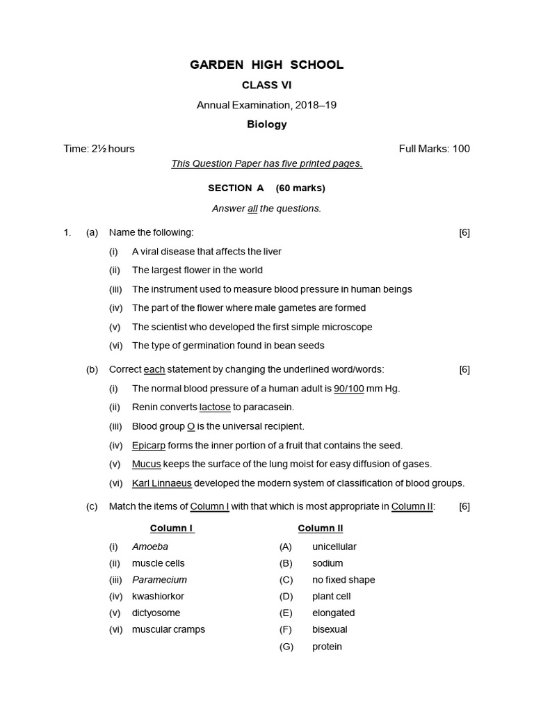 6 Biology | PDF