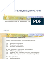 Arch 159: The Architectural Firm: Architect Perry Jan N. Remolador, Uap