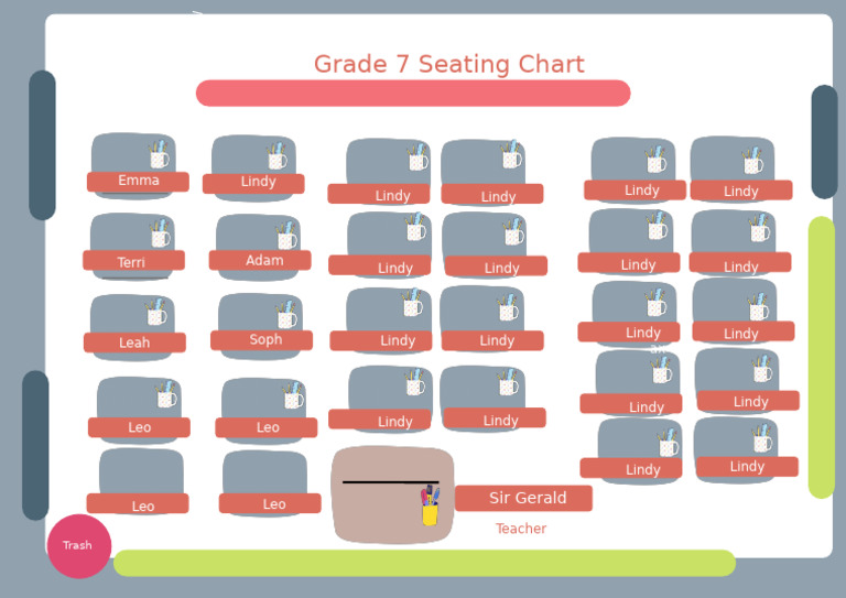 Classroom Seating Plan Layout Illustrated Worksheet Layout Class ...