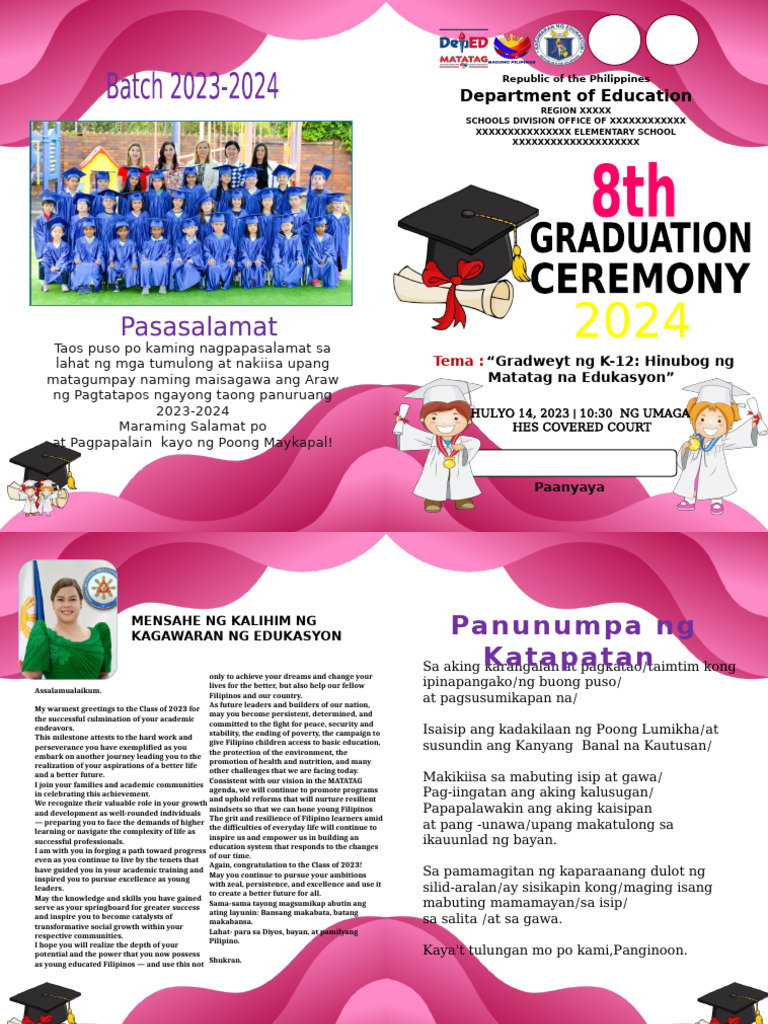 Dark Pink Graduation Theme | PDF