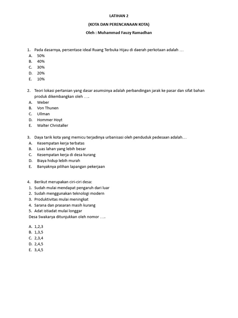 Latihan 2 | PDF