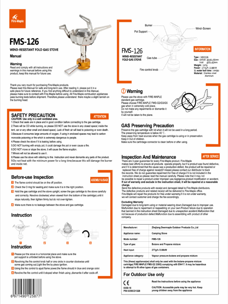 FMS-126 Manual | PDF