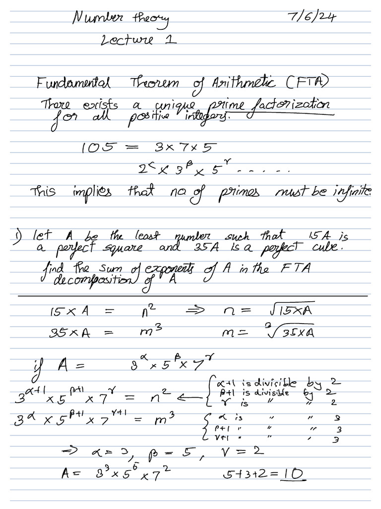 IOQM Center Number Theory 2024 | PDF