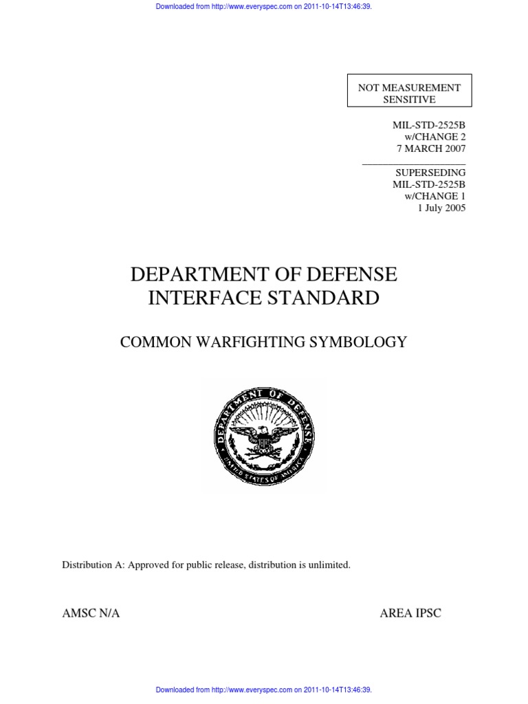 Mil STD 2525b CHG 2 | PDF | Military Science | Military