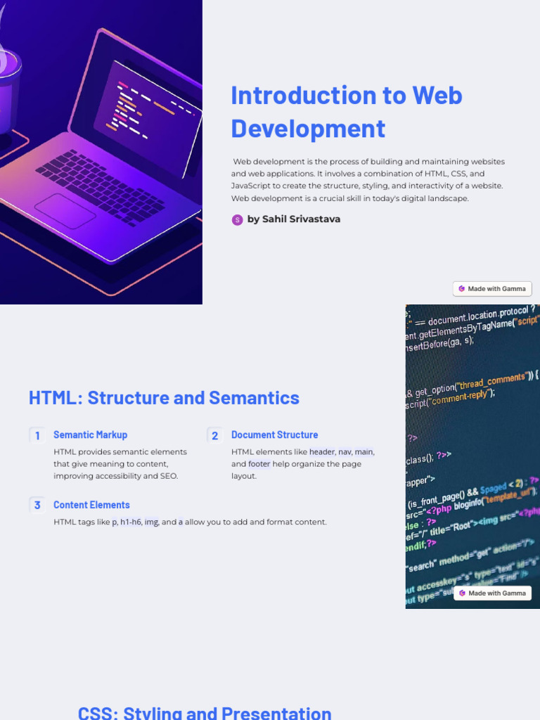 Introduction To Web Development | PDF