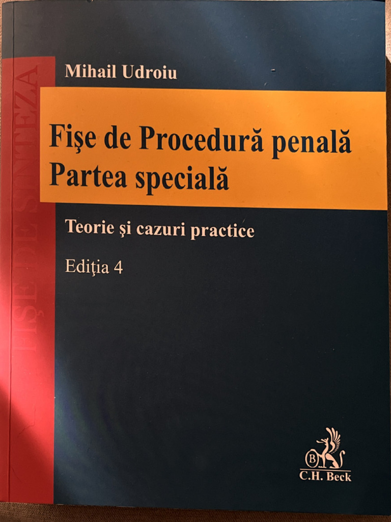 Fise Procedura Penala 2023 - Partea Speciala | PDF