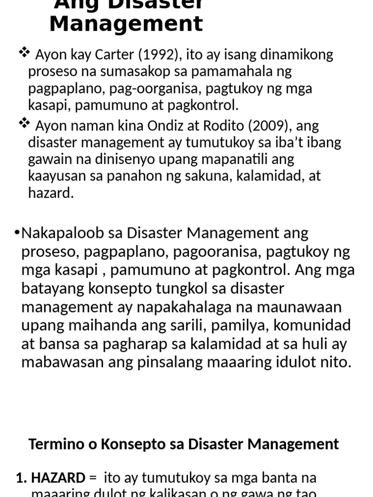 Disaster Management Pdf