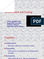 Measurement and Scaling: Farzin Madjidi, Ed.D. Pepperdine University Graduate School of Education and Psychology