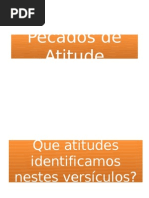 Pecados de Atitude