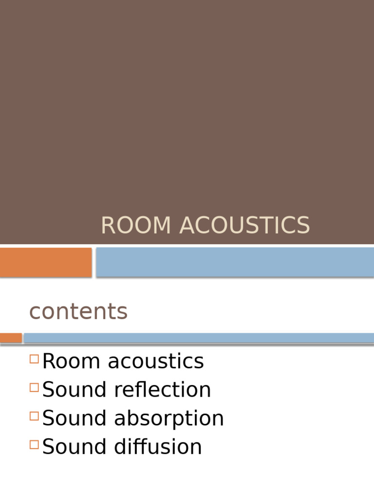Room Acoustics | PDF