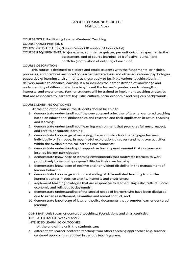 Unit 1 | PDF | Learning | Wellness