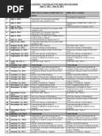 Academic Calendar MBA 2011 12