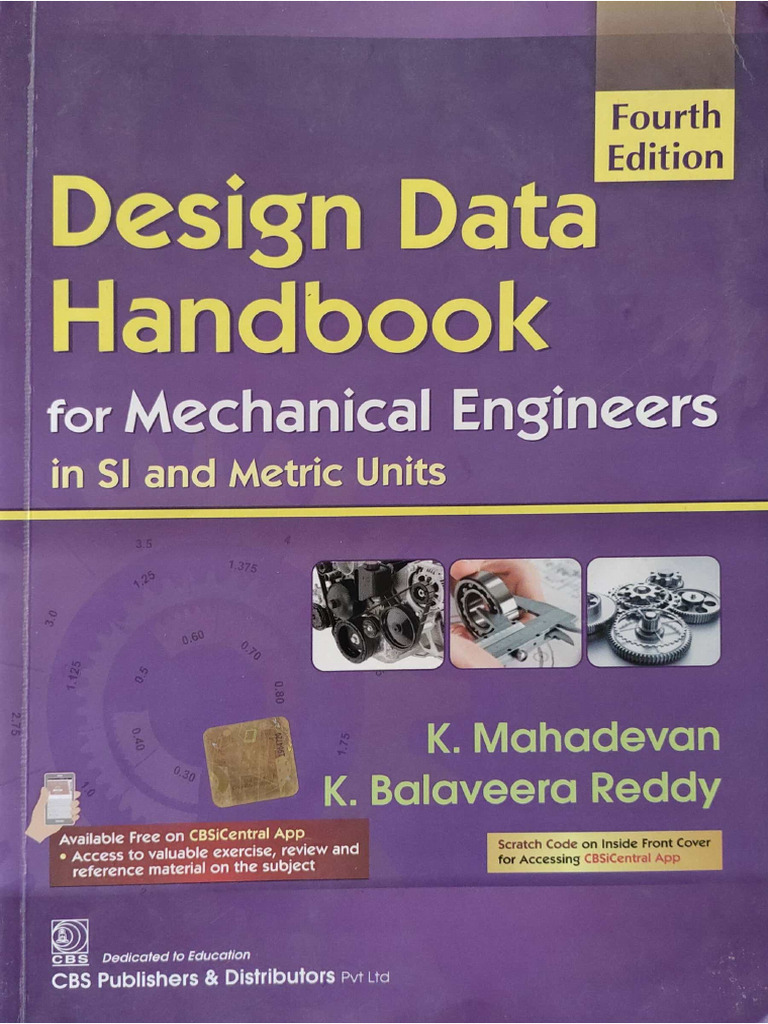 4th Edition Design Data Handbook For Mechanical Engineers in SI and ...