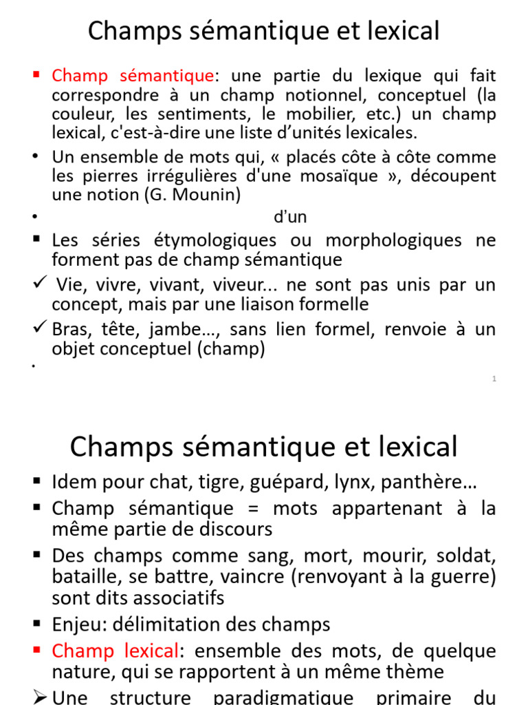 Suite Presentation - Sémantique - 13 - 01 - 24 2 | PDF | Grammaire ...