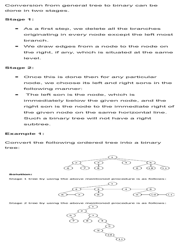 Data Structure - Converting A M-Ary Tree (General | PDF