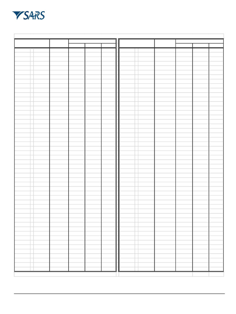 2026 Monthly Tax Deduction Tables