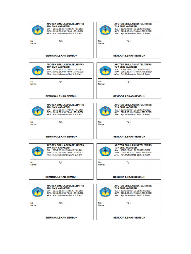 Etiket | PDF