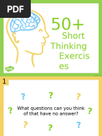 50+ Creative Thinking Exercises | PDF