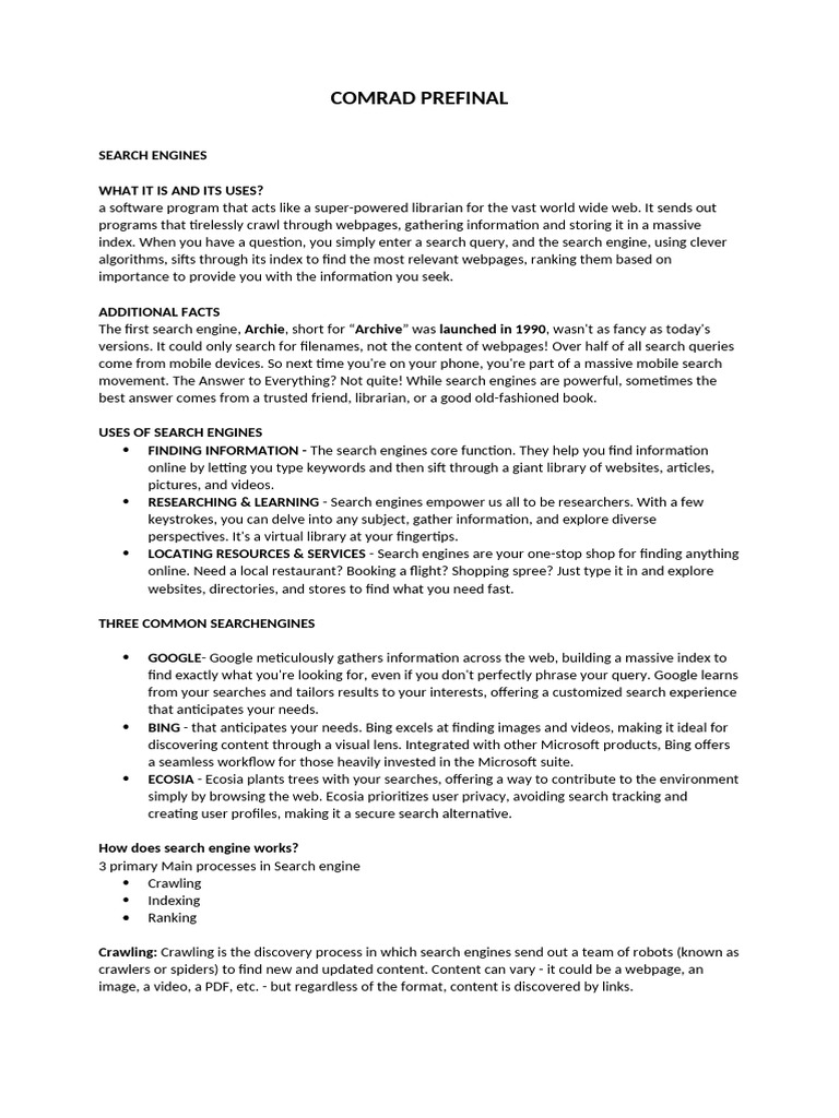 Comrad Prefinal | PDF
