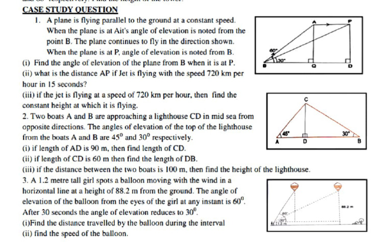 Competency Based Questions App. Trigonometry | PDF