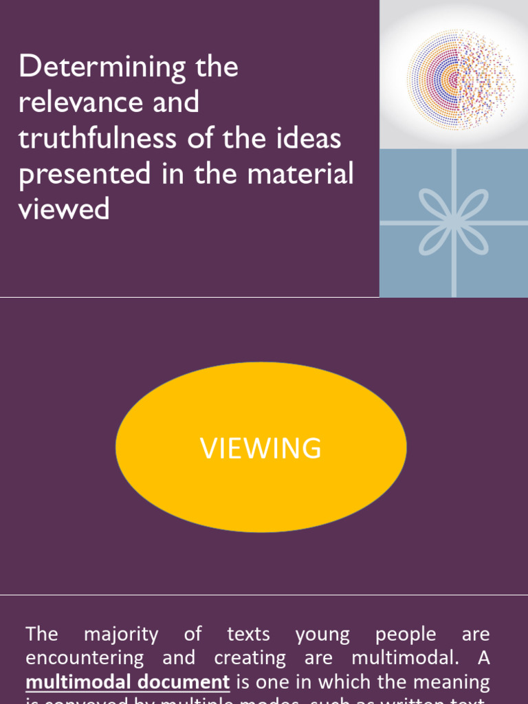 Determining The Relevance And Truthfulness
