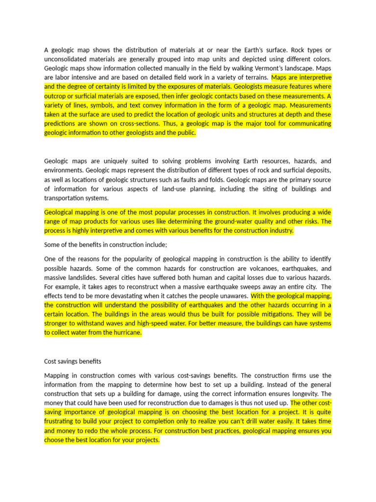 Geology Handsout Pdf