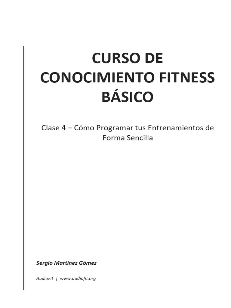 Clase 4 c mo programar tus entrenamientos de forma sencilla ijcqjan pdf