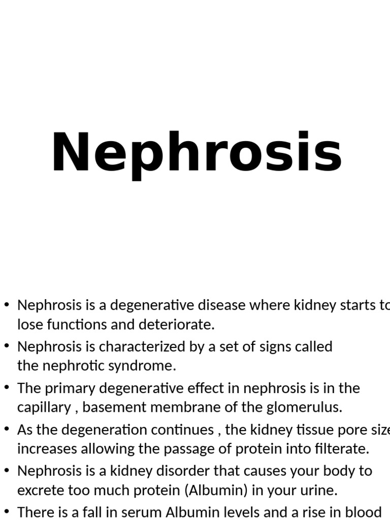 Nephrosis | PDF