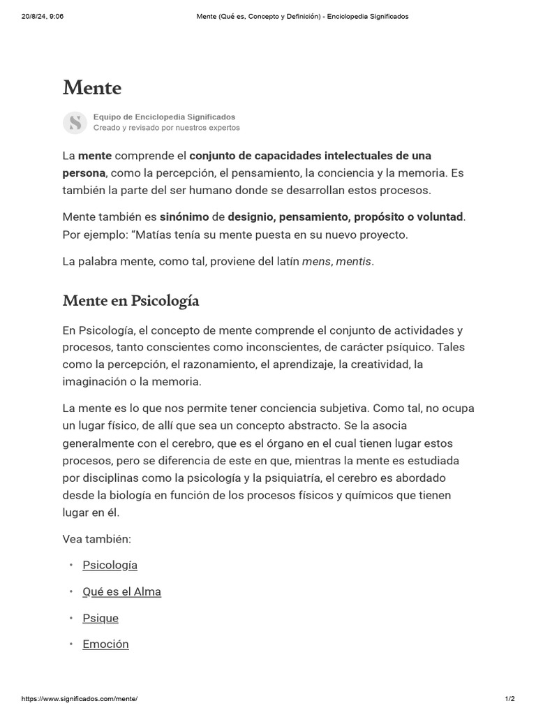 DEFINITION OF MENTE visual data 7