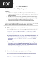 Download Tutorial 01 - Introduction to IT Project Management by NothingToKnow SN7607972 doc pdf