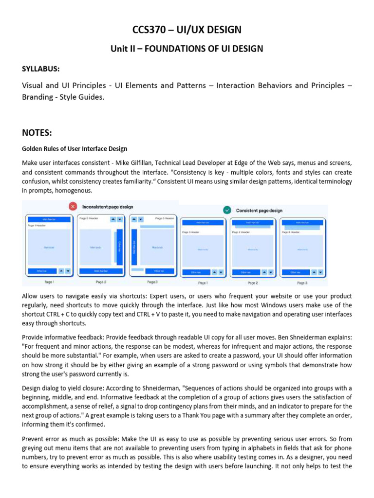 Ccs370 - Ui Ux Design - Unit 2 | PDF