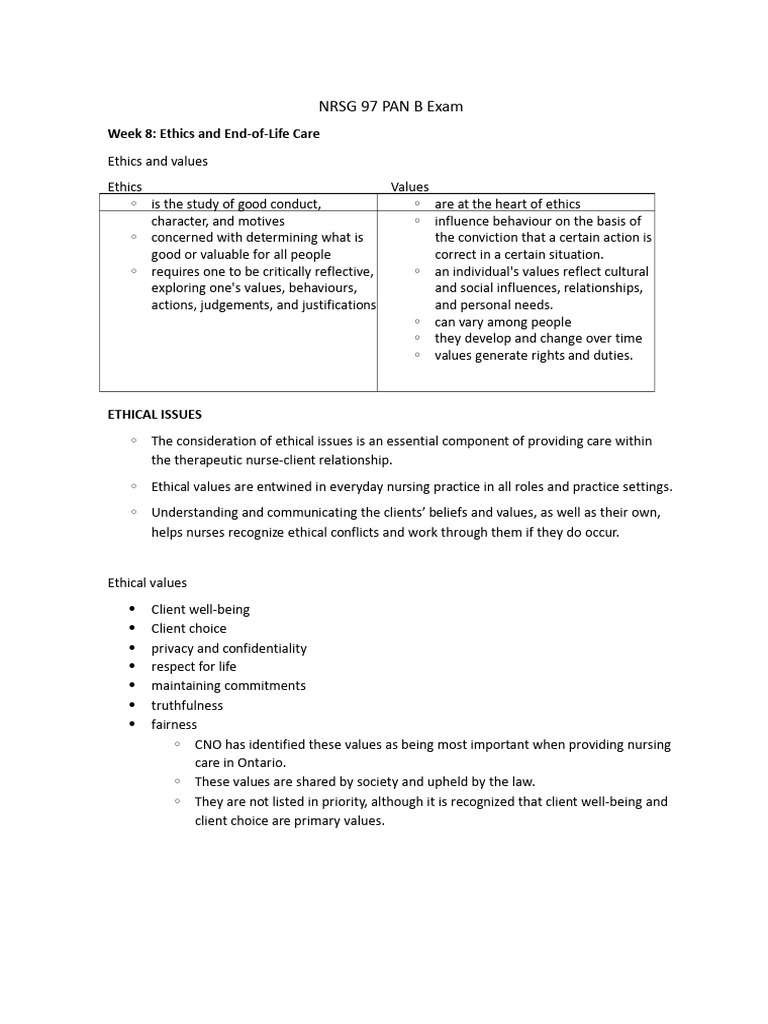 Pan B Exam Notes 7-12 | PDF